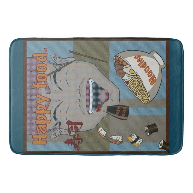 Happy food bath mat (Front)