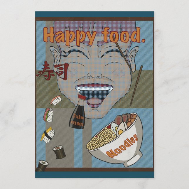 Happy food menu (Front)