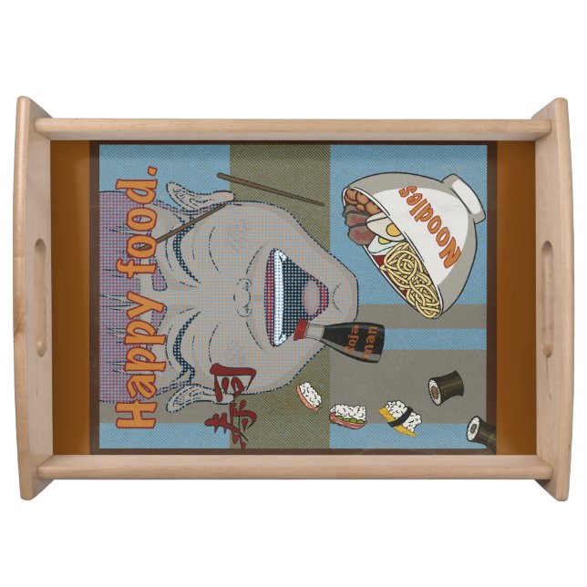 Happy food serving tray (Front)
