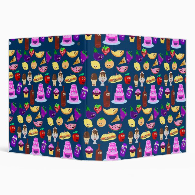 Happy Foods! 3 Ring Binder (Background)
