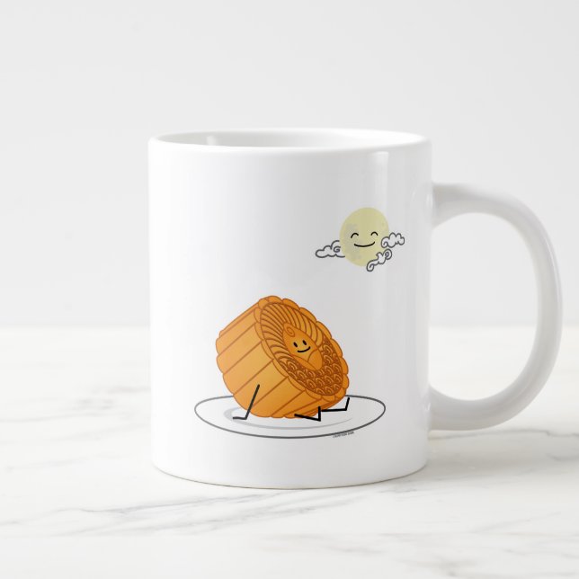 Happy Foods Design - Cute Adorable Food Mid Autumn Giant Coffee Mug (Right)