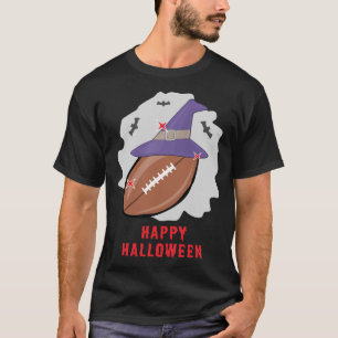 Happy Football Halloween - Funny T-Shirt