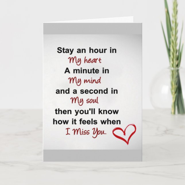 ***HAPPY FOR YOU/MISS YOU TOO*** CARD (Front)
