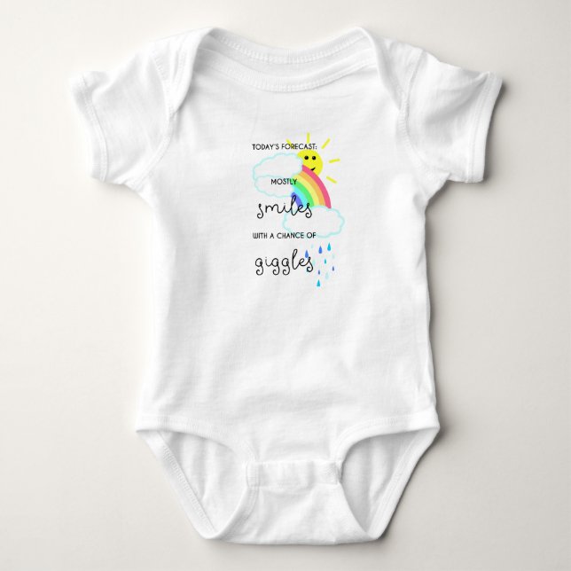 Happy Forecast Baby Bodysuit (Front)