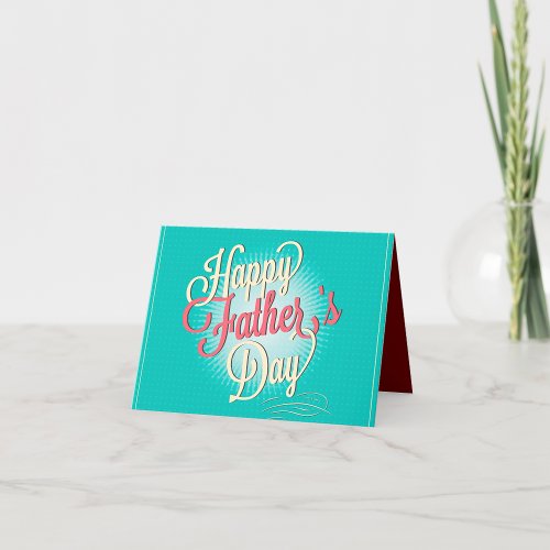 Happy Fothers Day  Thank You Card
