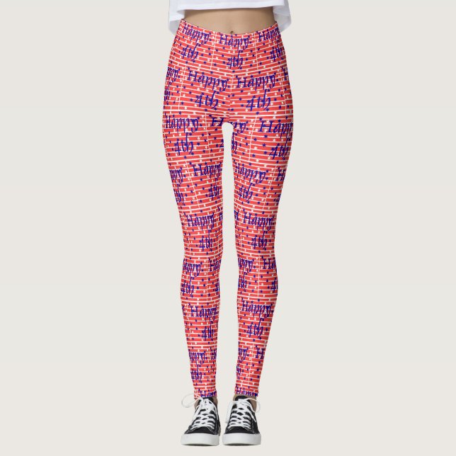 Happy Fourth   Leggings (Front)