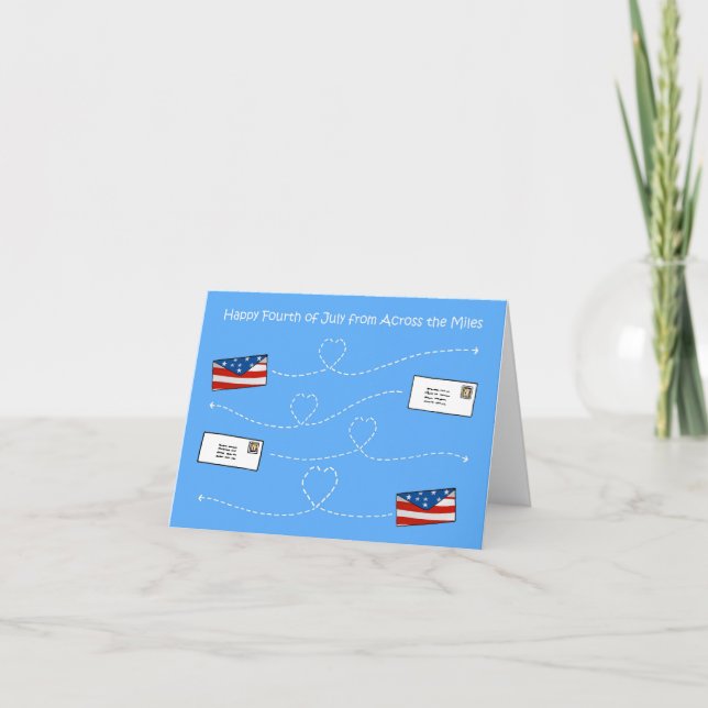 Happy Fourth of July Across the Miles Card (Front)