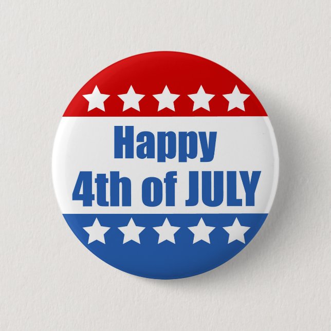 Happy Fourth of July Button (Front)