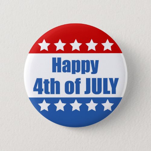 Happy Fourth of July Button