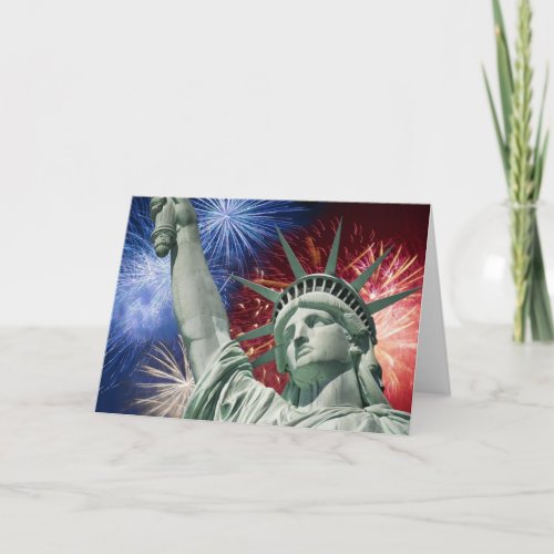 Happy Fourth of July Fireworks Card
