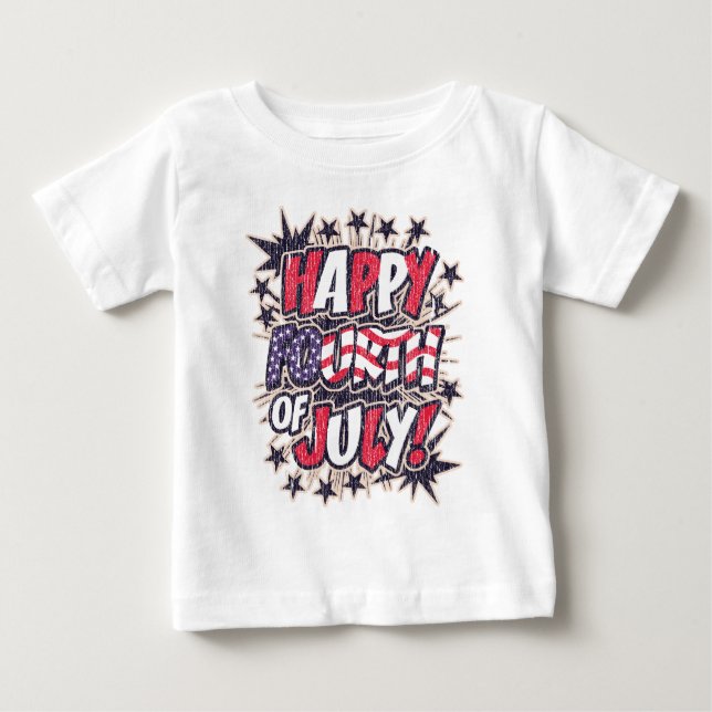 Happy Fourth of July Infant T-Shirt (Front)
