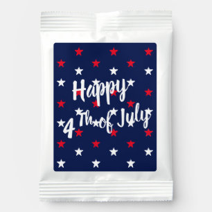 Happy Fourth of July red white & navy blue stars Lemonade Drink Mix