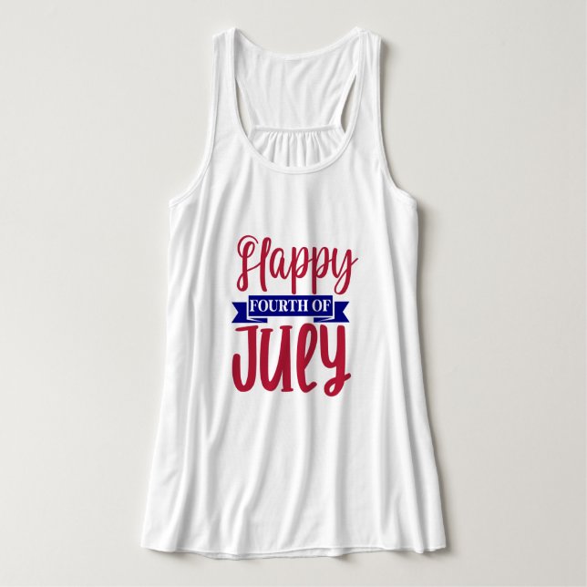 Happy Fourth Of July  Tank Top (Design Front)