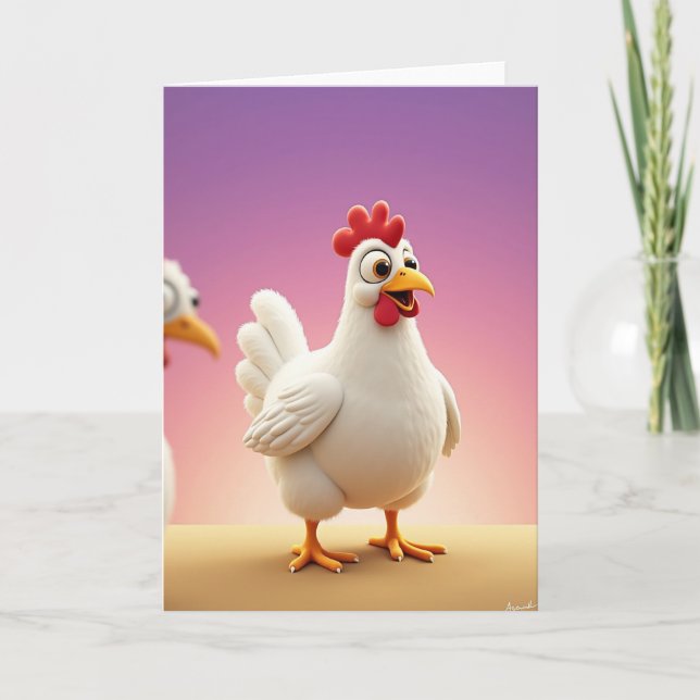 Happy Fowl Friend Card (Front)