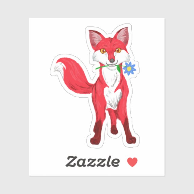 Happy Fox Sticker (Sheet)