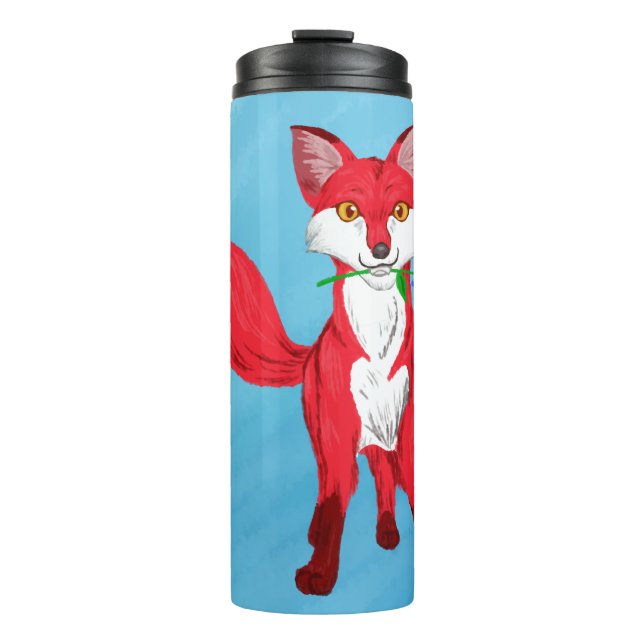 Happy Fox Thermal Tumbler (Front)