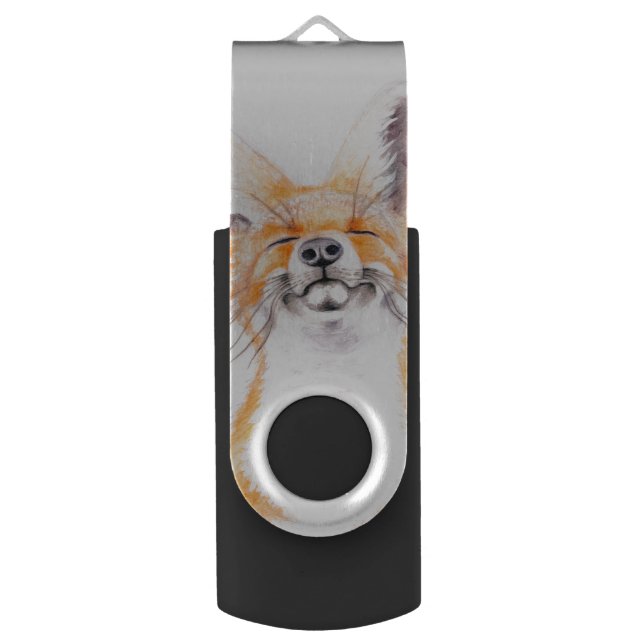 Happy Foxy Flash Drive (Back (Vertical))