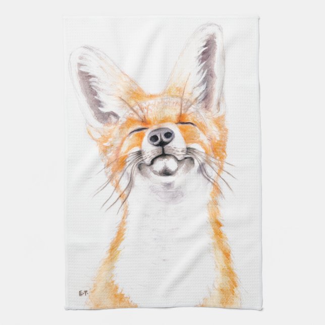 Happy Foxy Towel (Vertical)