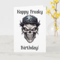 Happy Freaky Birthday Zombie Character Card | Zazzle