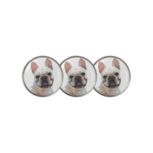 Happy French Bulldog Golf Ball Marker