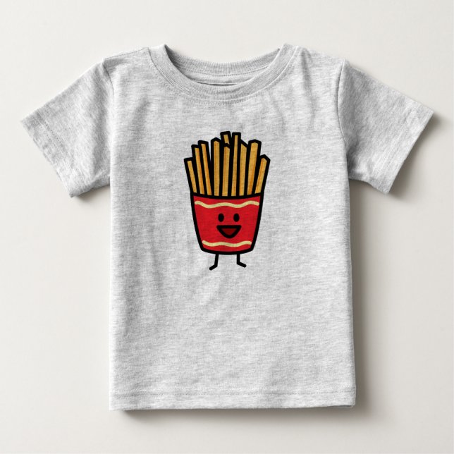 Happy French Fries Baby T-Shirt (Front)