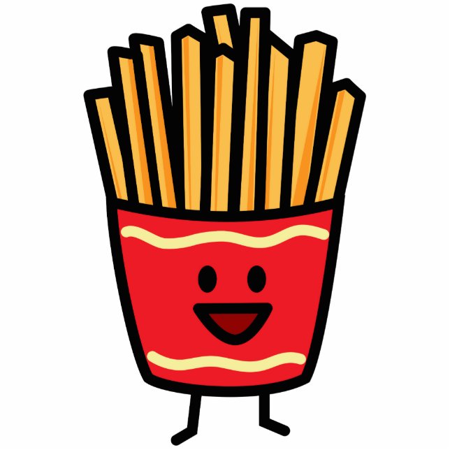 Happy French Fries Cutout (Front)