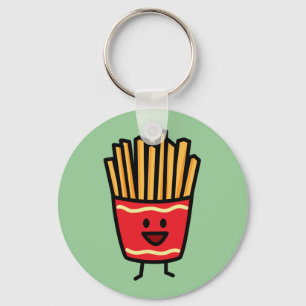 Happy French Fries Keychain