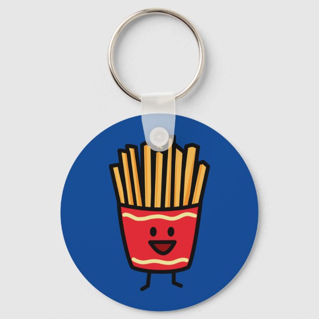 Happy French Fries Keychain (Front)