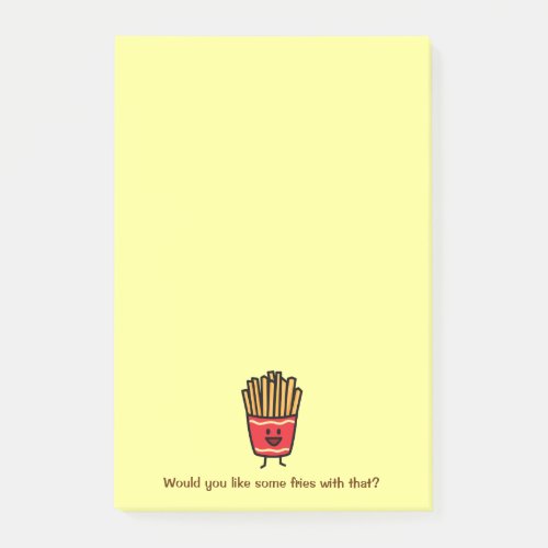 Happy French Fries Post_it Notes