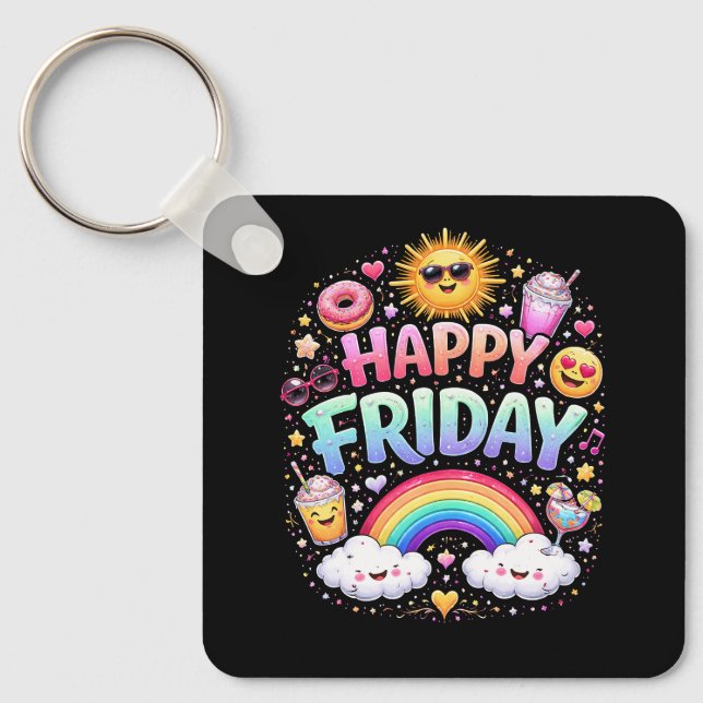 Happy Friday Keychain (Front)