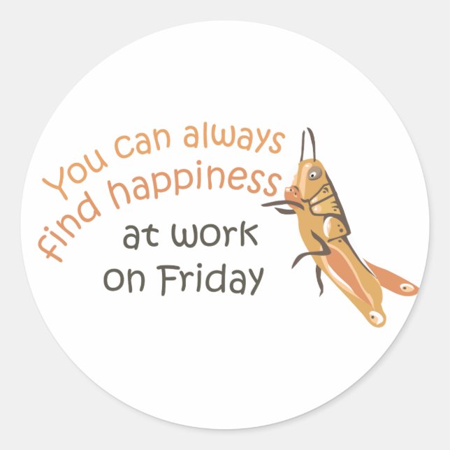 Happy Friday Sticker (Front)