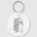 Happy Fridge Keychain at Zazzle