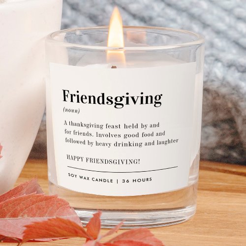 Happy Friendsgiving Gift Scented Candle