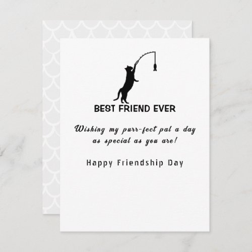 Happy Friendship Day Best Friend Ever fishing  Holiday Card