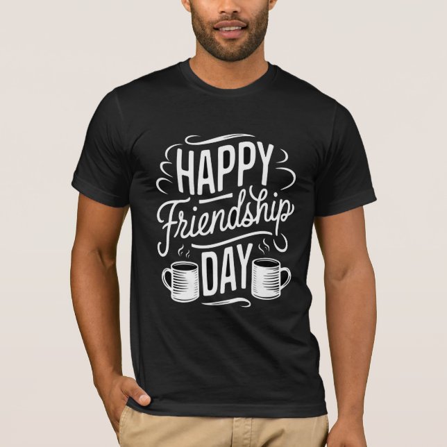 Happy Friendship Day Best Simple T-shirt Design (Front)