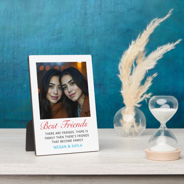 Happy Friendship Day Photo Plaque (Side)