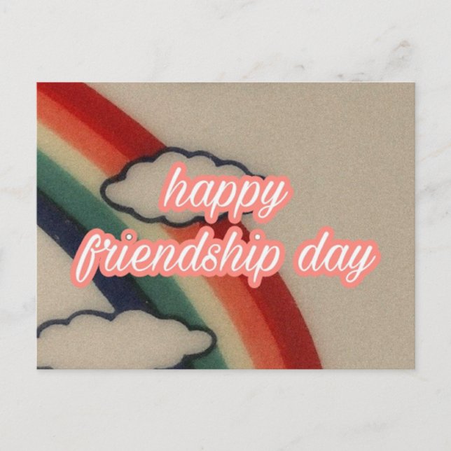 HAPPY FRIENDSHIP DAY postcard (Front)