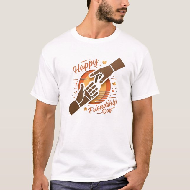 Happy Friendship Day T-Shirt Celebrate with Style (Front)