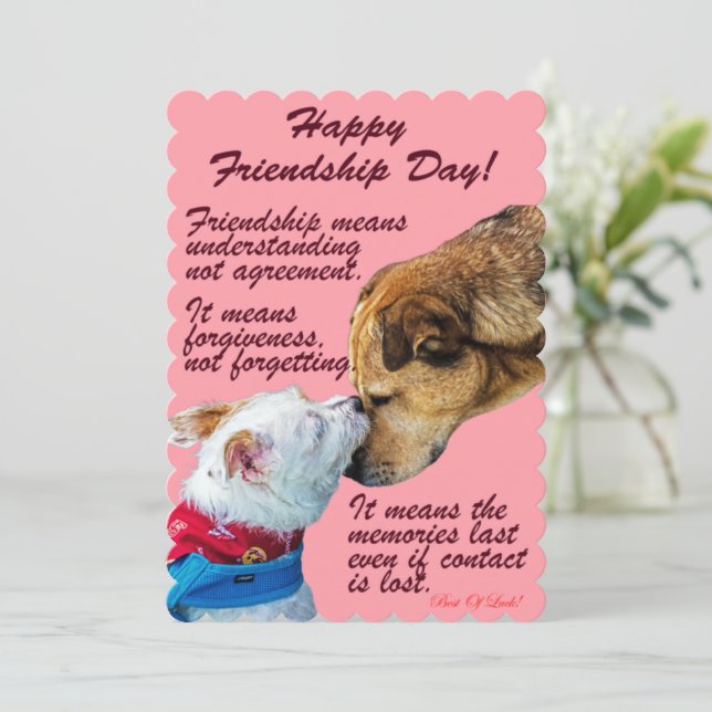 Happy Friendship Day! Thank You Card (Standing Front)