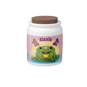 Happy Frog Candy Jar