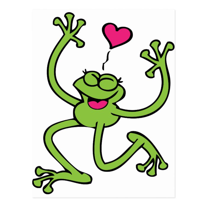 Happy Frog Dancing Postcards