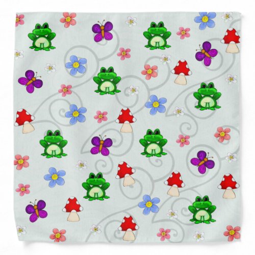 Happy Frog In Spring 2 Bandana