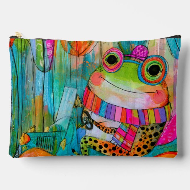 Happy Frog Joyful Roadside Adventure Accessory Pouch (Front)