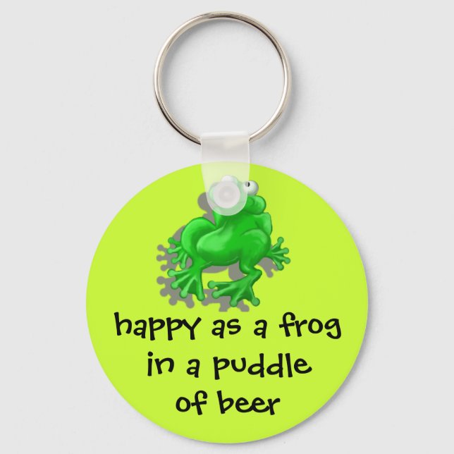 happy frog keychain (Front)