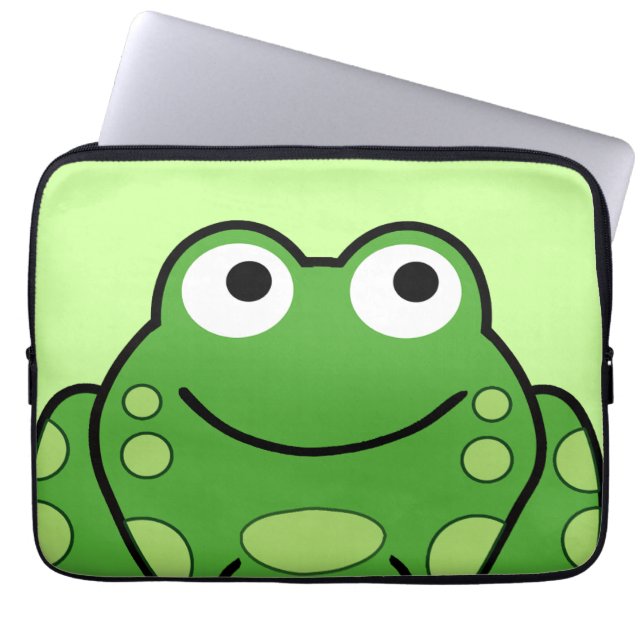 Happy Frog Laptop Sleeve (Front)