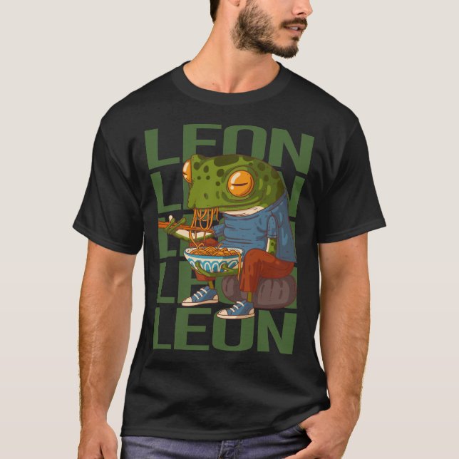 Happy Frog - Leon Name T-Shirt (Front)
