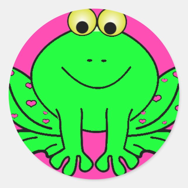 Happy Frog Sticker (Front)