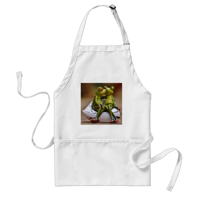 Happy Frogs Adult Apron (Front)