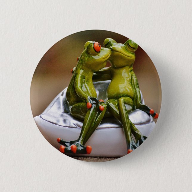 Happy Frogs Button (Front)