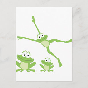 Happy Frogs Postcard